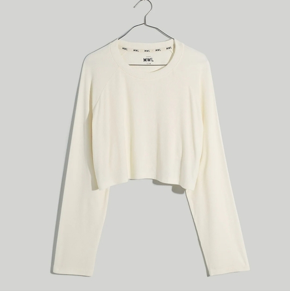 Madewell‎ Raglan Supercropped Tee in Lighthouse size XXSmall NWT NJ125 - Picture 5 of 12
